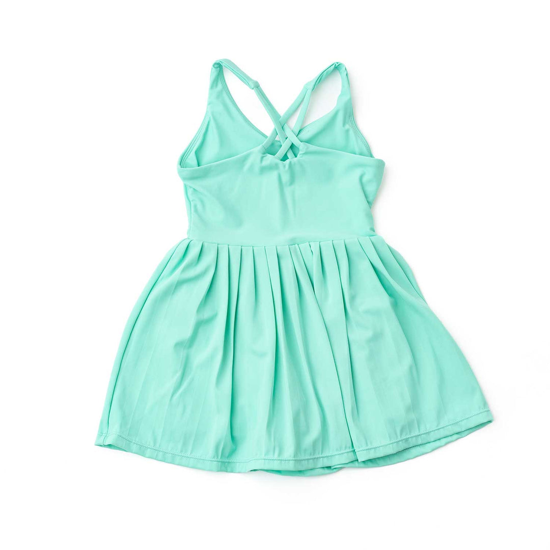 Pleated Active Dress Green