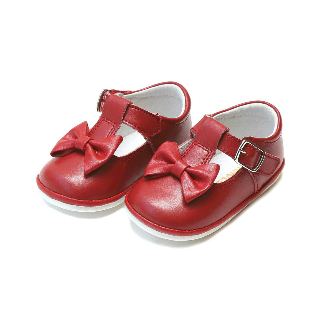 Minnie Bow Leather Mary Jane Red Shoe