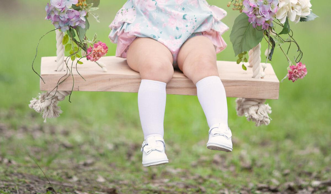 Minnie Bow Leather Mary Jane White Shoe