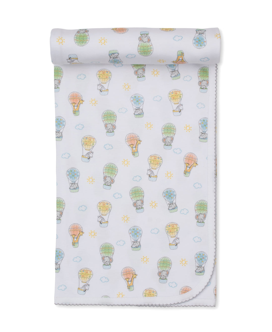 Animal Balloon Receiving Blanket