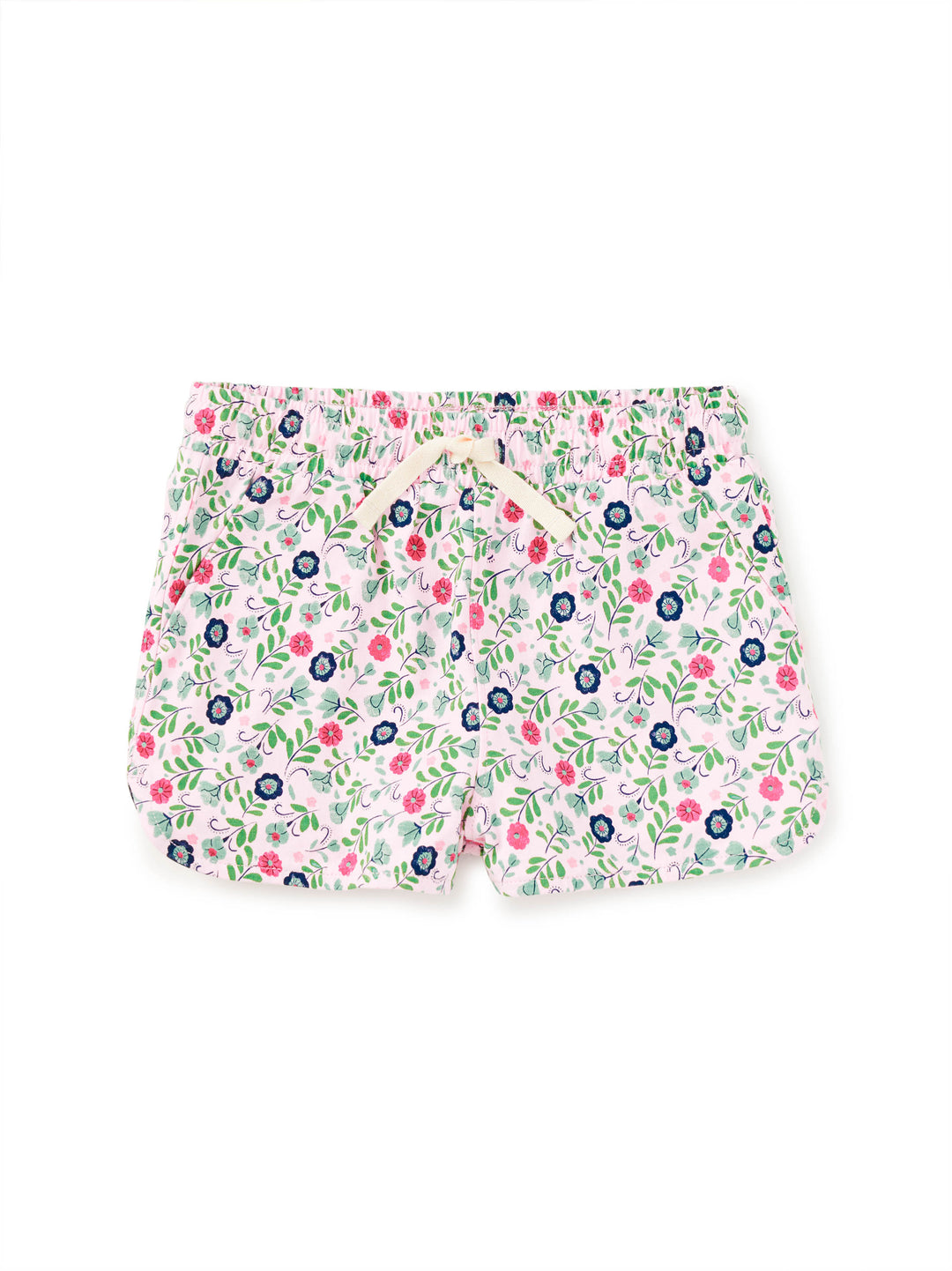 Azulejos Florales Tie Waist Shorts
