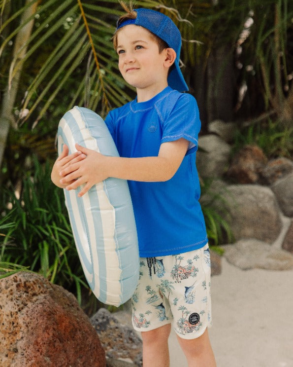 Short Sleeve Rashguard Blue