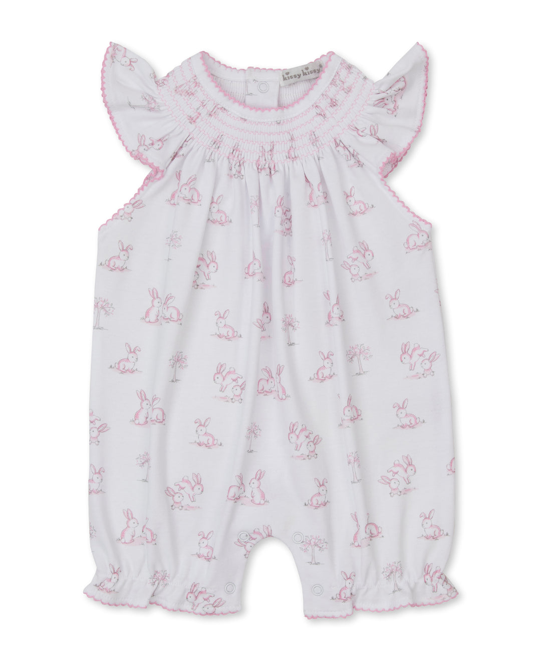 Springtime Bunny Fun Smocked Playsuit