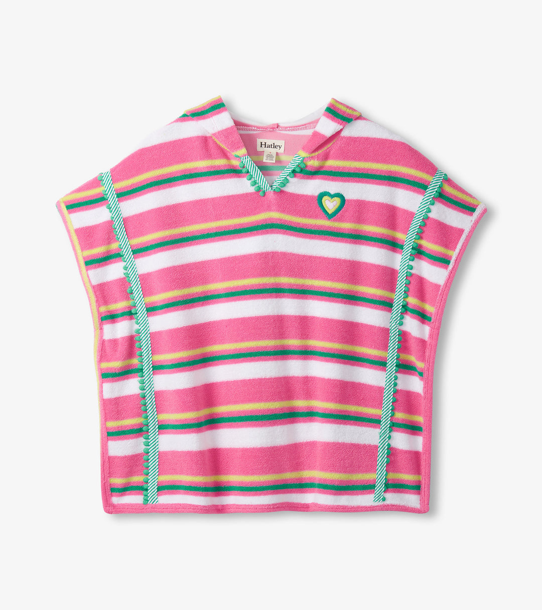 Candy Stripes Hooded Beach Cover Up