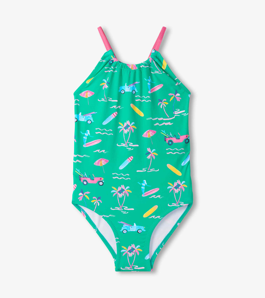 Tropical Escape Gather Front Swimsuit