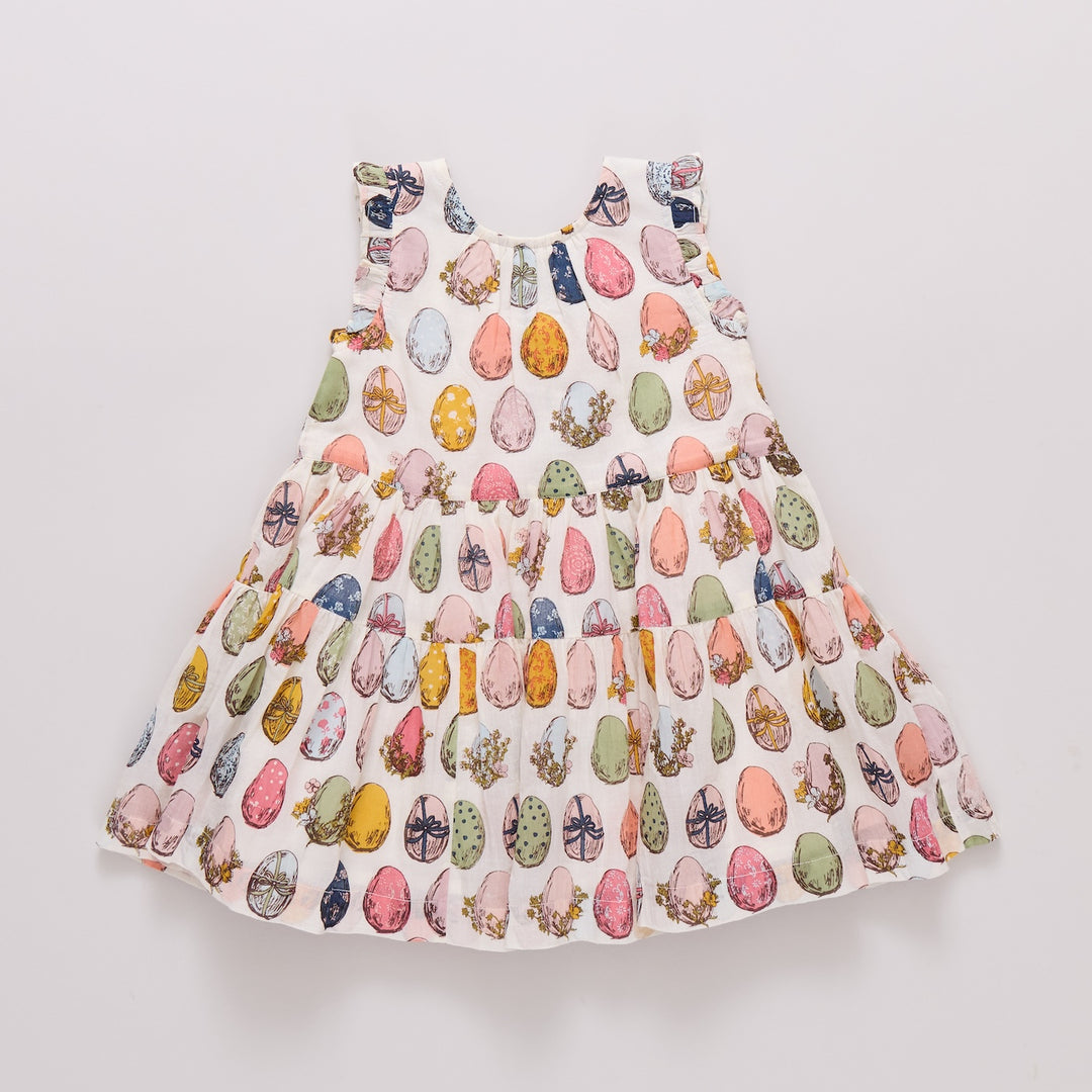 Eloise Ruffle Dress Multi Eggs
