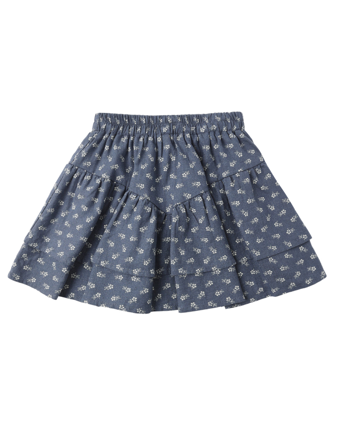 Tiered Mini Skirt Ditsy