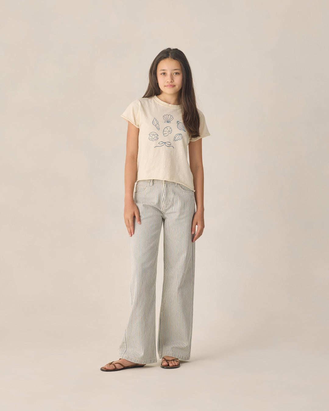 Teen Baggy Wide Leg Pant Railroad Stripe