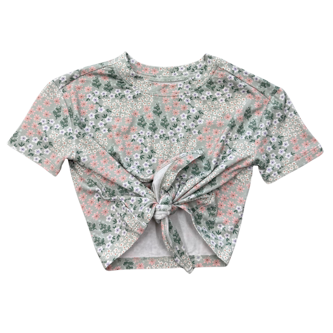 Floral Tie Front Shirt
