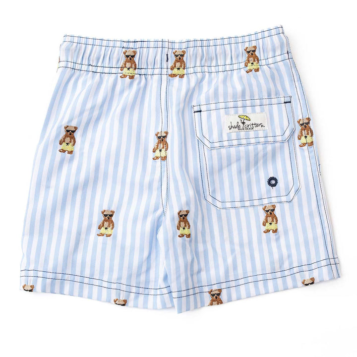 Embroidered Teddy Icon Swim Trunk