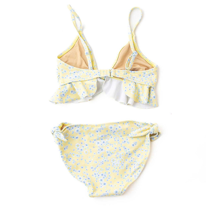 Butter Blooms Ribbed Ruffle Two Piece Swimsuit