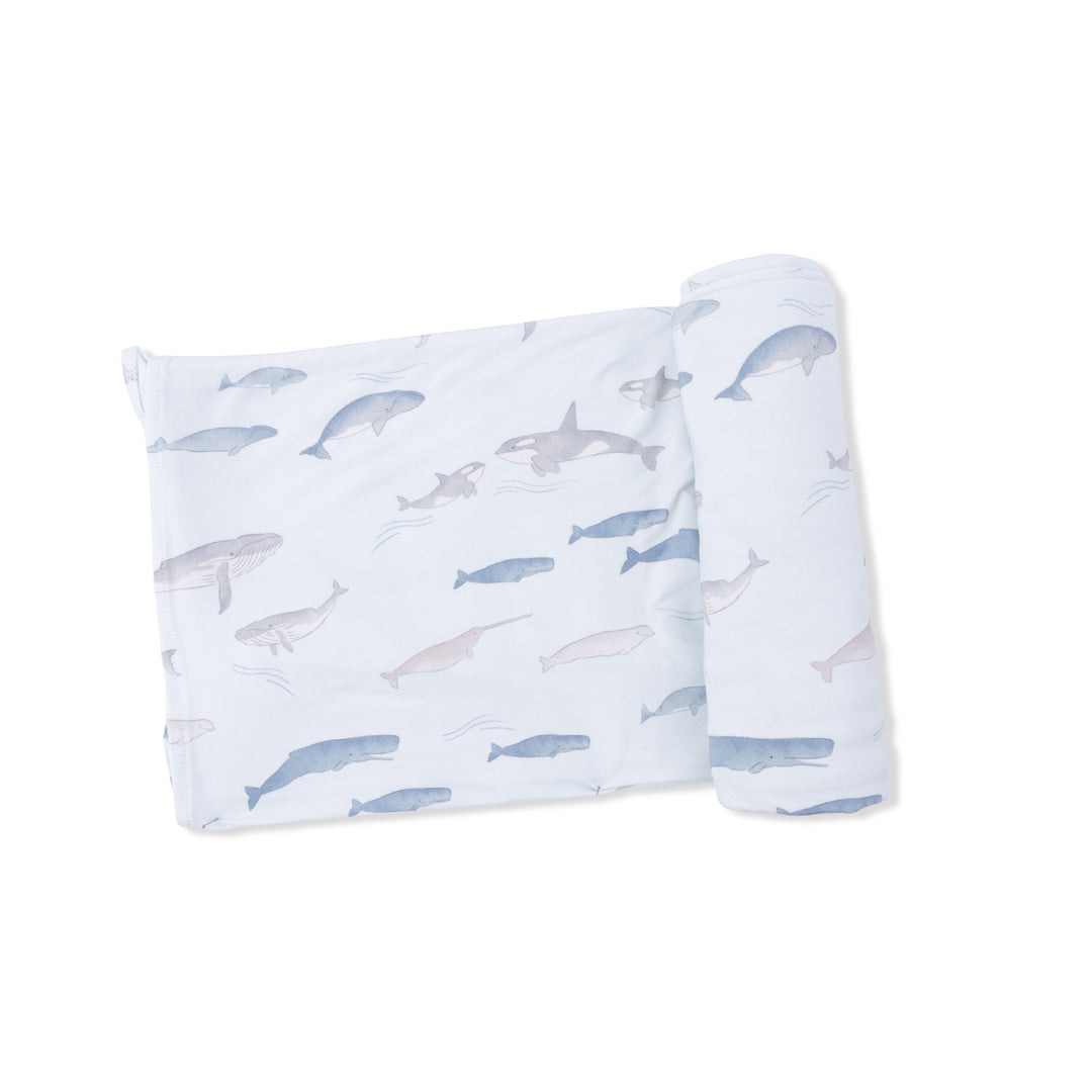 Little Whales Swaddle Blanket