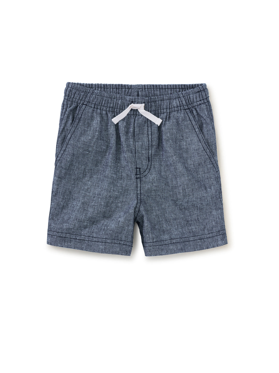 Indigo Chambray Sport Shorts