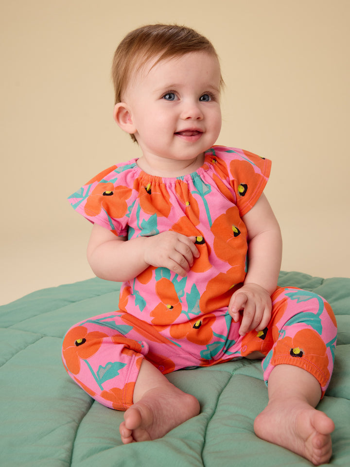 Poppy Poppies Baby Romper