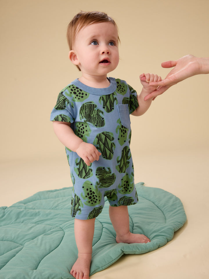 Hopalong Frogs Pocket Shortie Romper