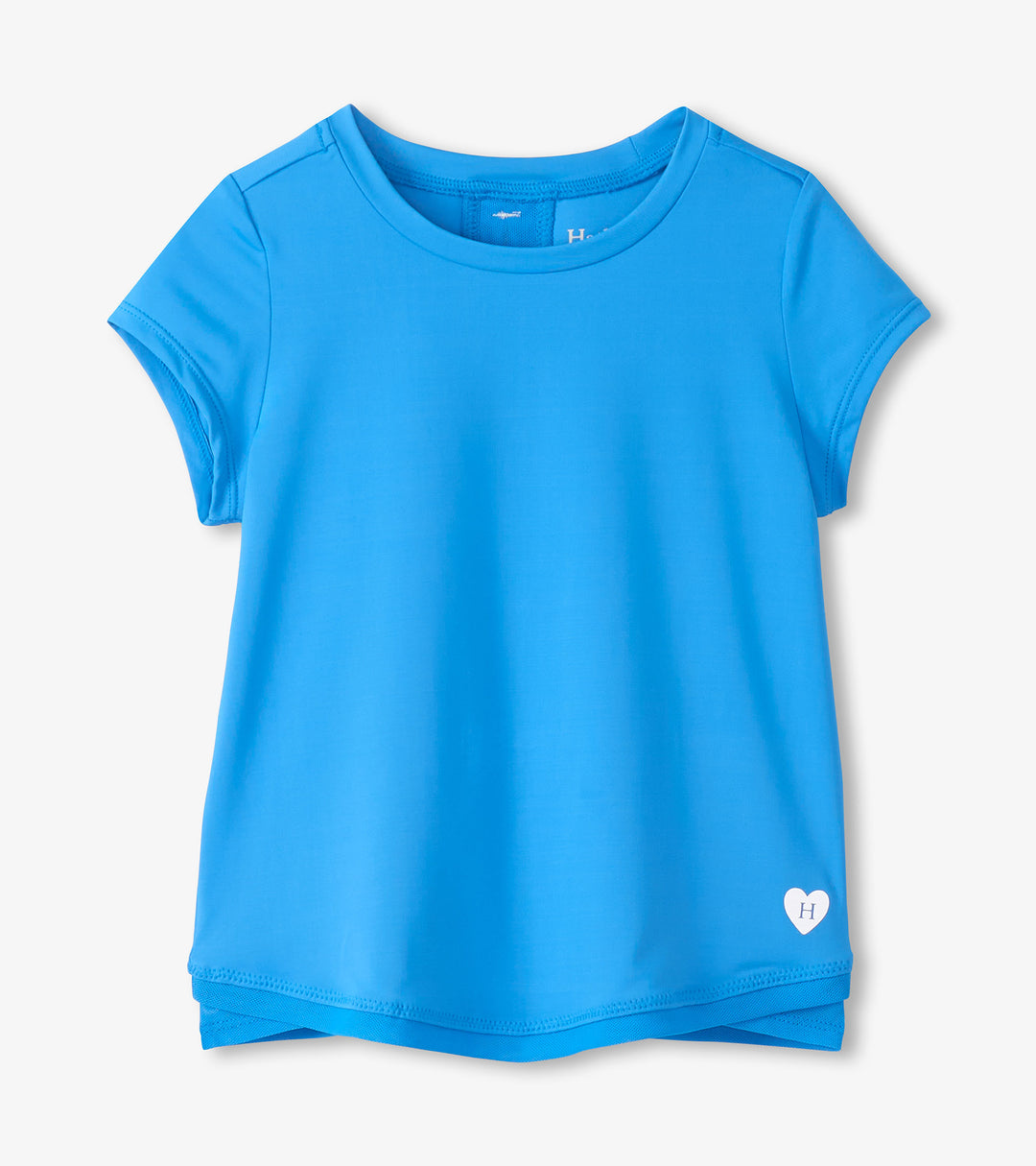 Malibu Blue Mesh Trim T-Shirt