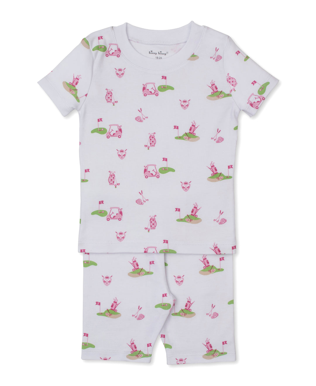 Golf Championship Short Pajama Set Pink
