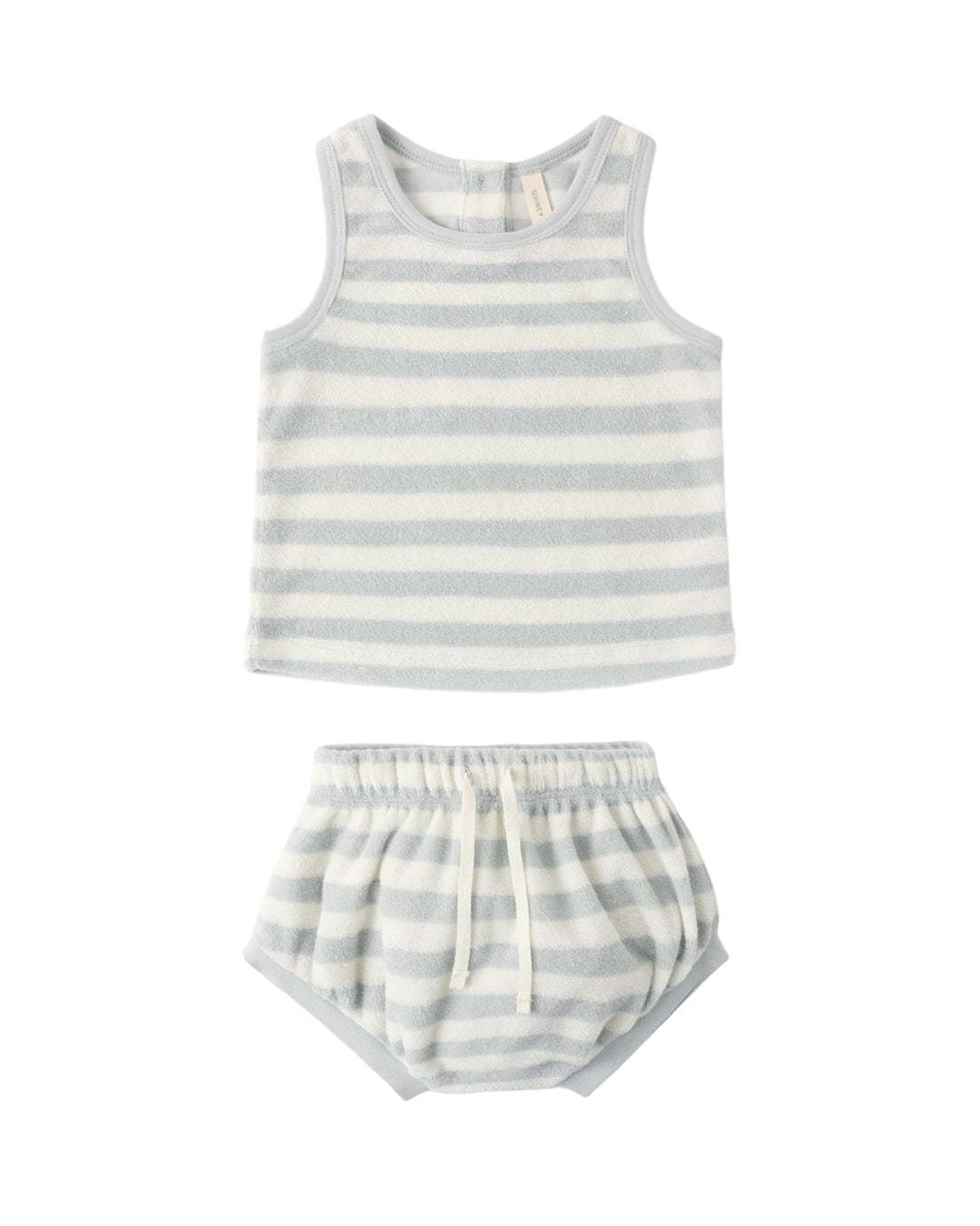 Terry Tank Short Set Sky Stripe