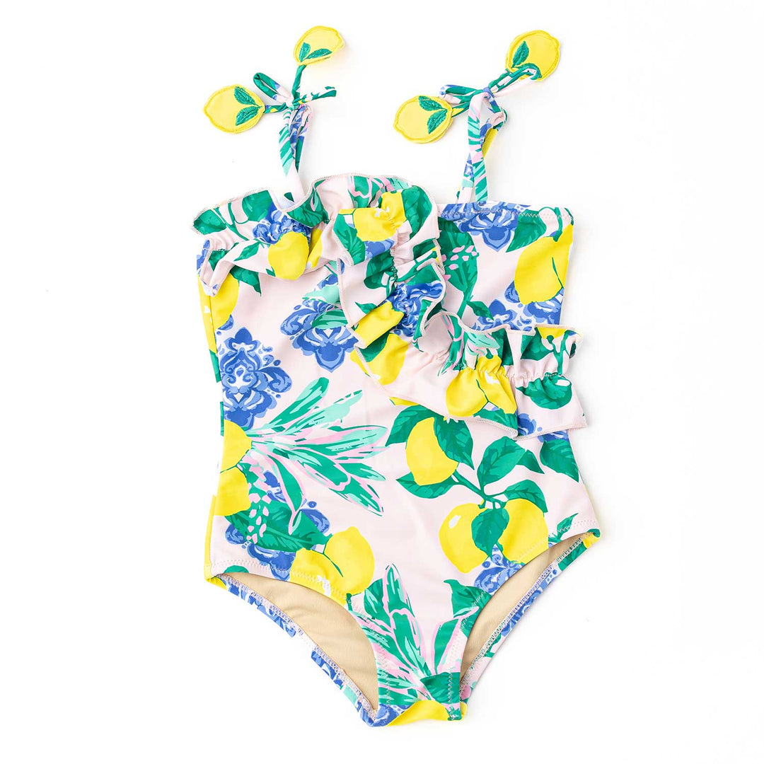 Santorini Citrus One Piece Swimsuit