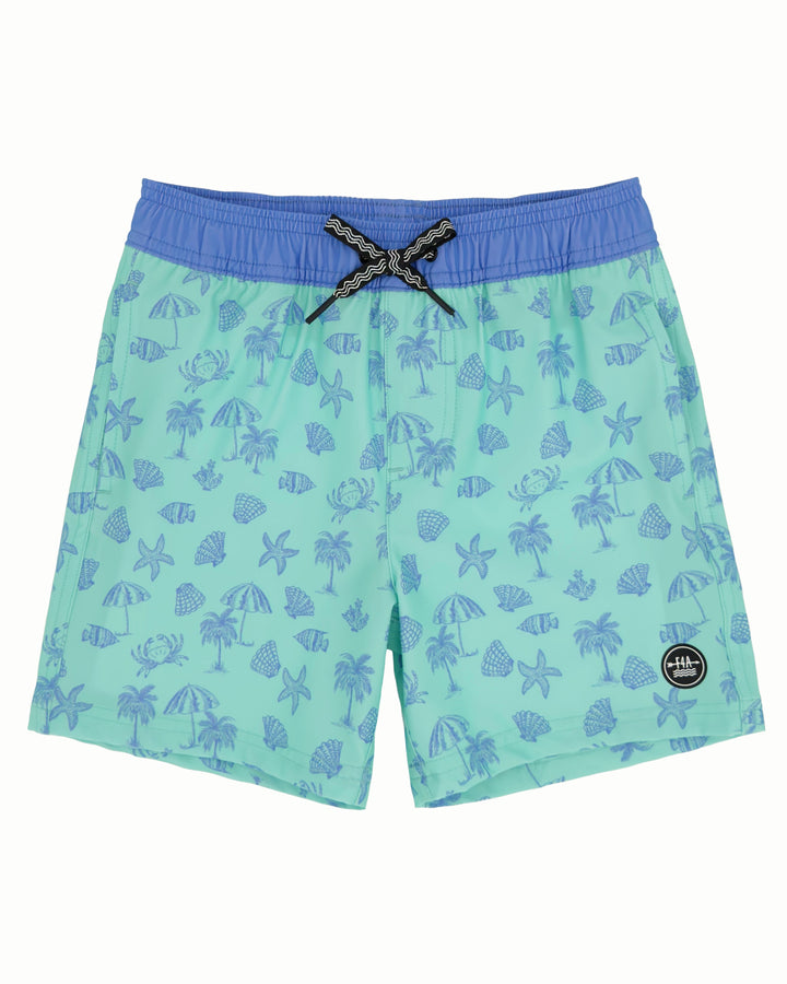 Aqua Crystal Volley Swim Trunk