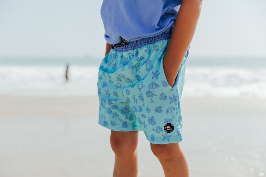 Aqua Crystal Volley Swim Trunk