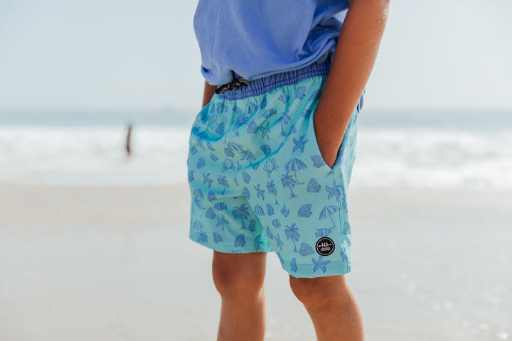 Aqua Crystal Volley Swim Trunk