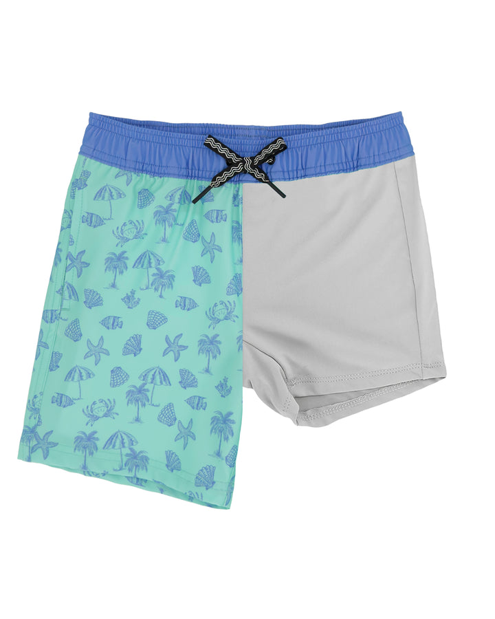 Aqua Crystal Volley Swim Trunk