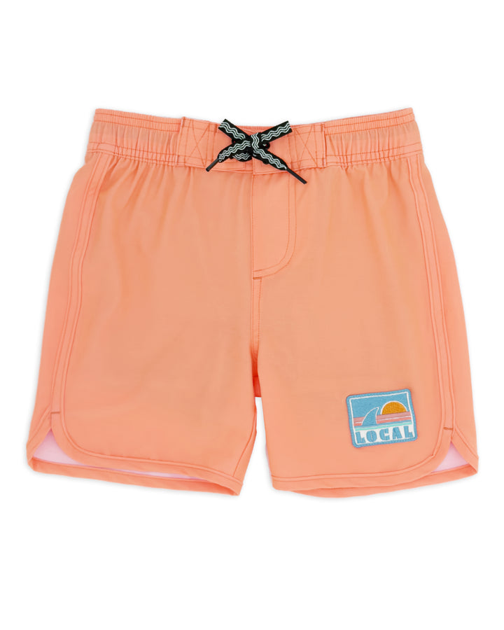 Orange Pop Scallop Boardshort