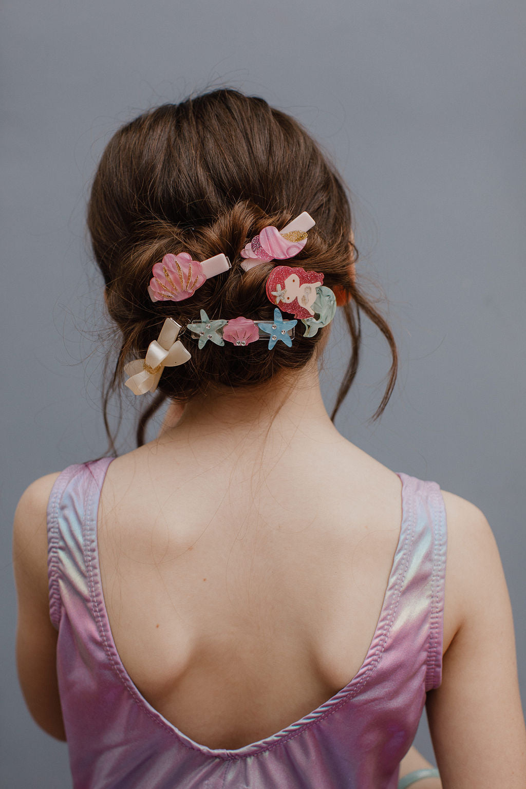 MERMAID LIGHT GREEN PEARLIZED HAIR CLIP