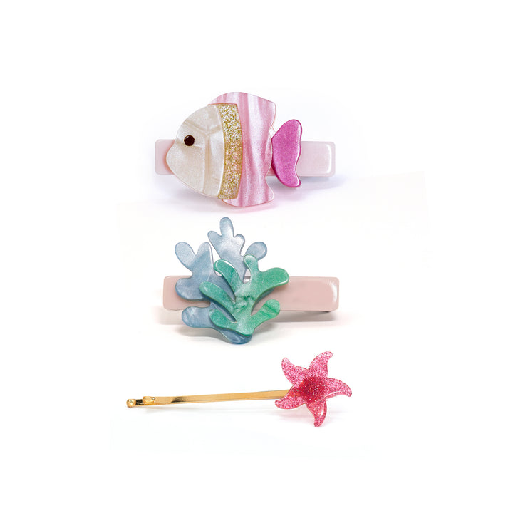 FISH UNDER THE SEA HAIR CLIPS -SUM
