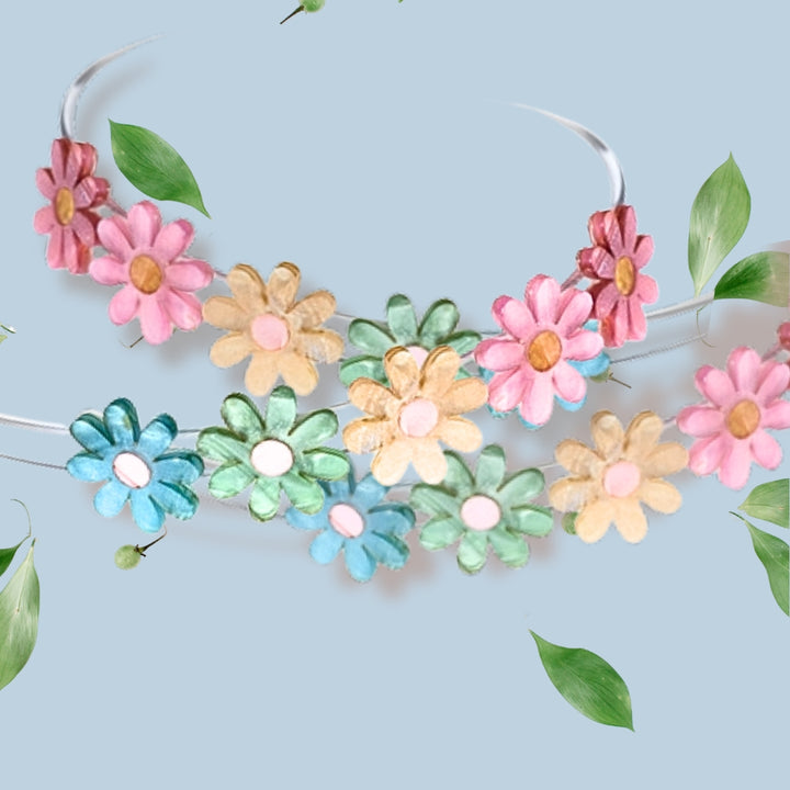 DAISY FLOWER PASTEL PEARL HEADBAND