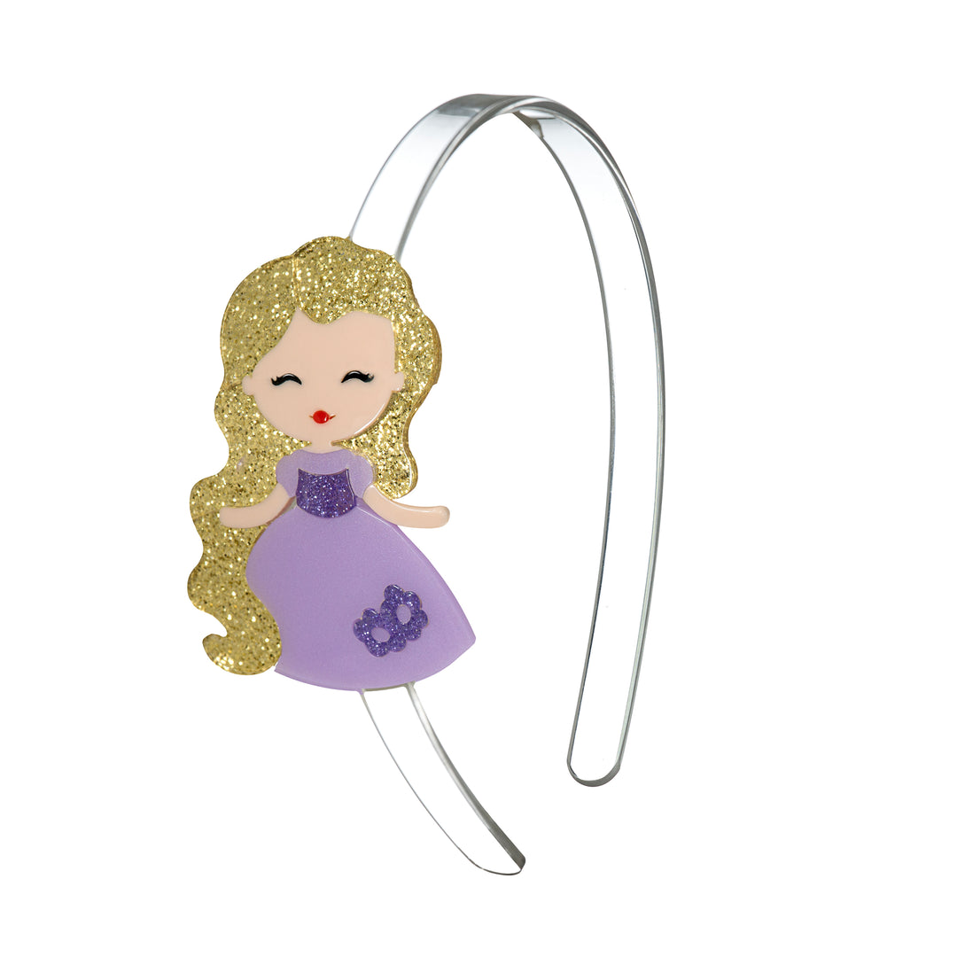 CUTE DOLL PURPLE DRESS HEADBAND