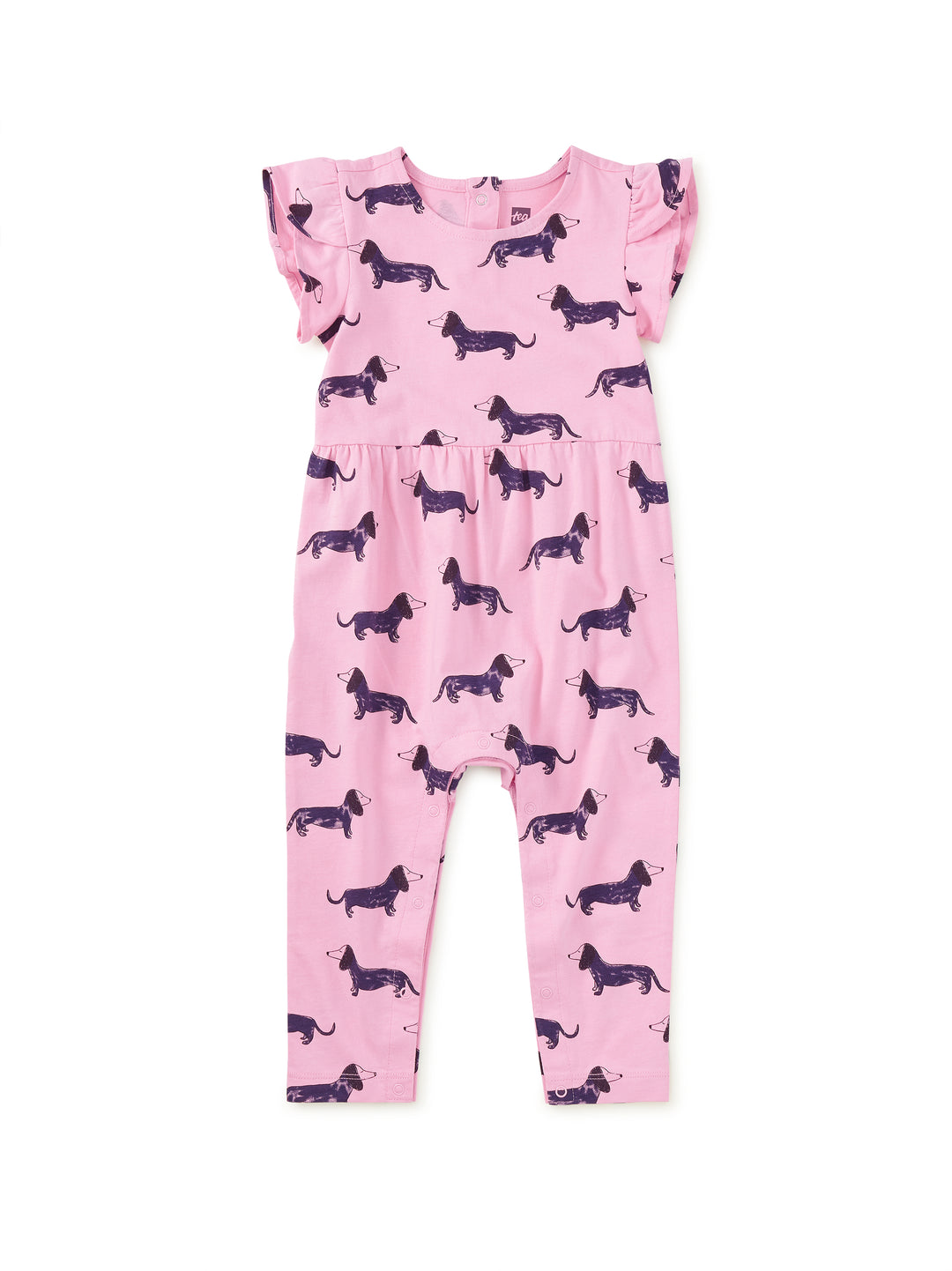 Dachshunds Tulip Sleeve Baby Romper