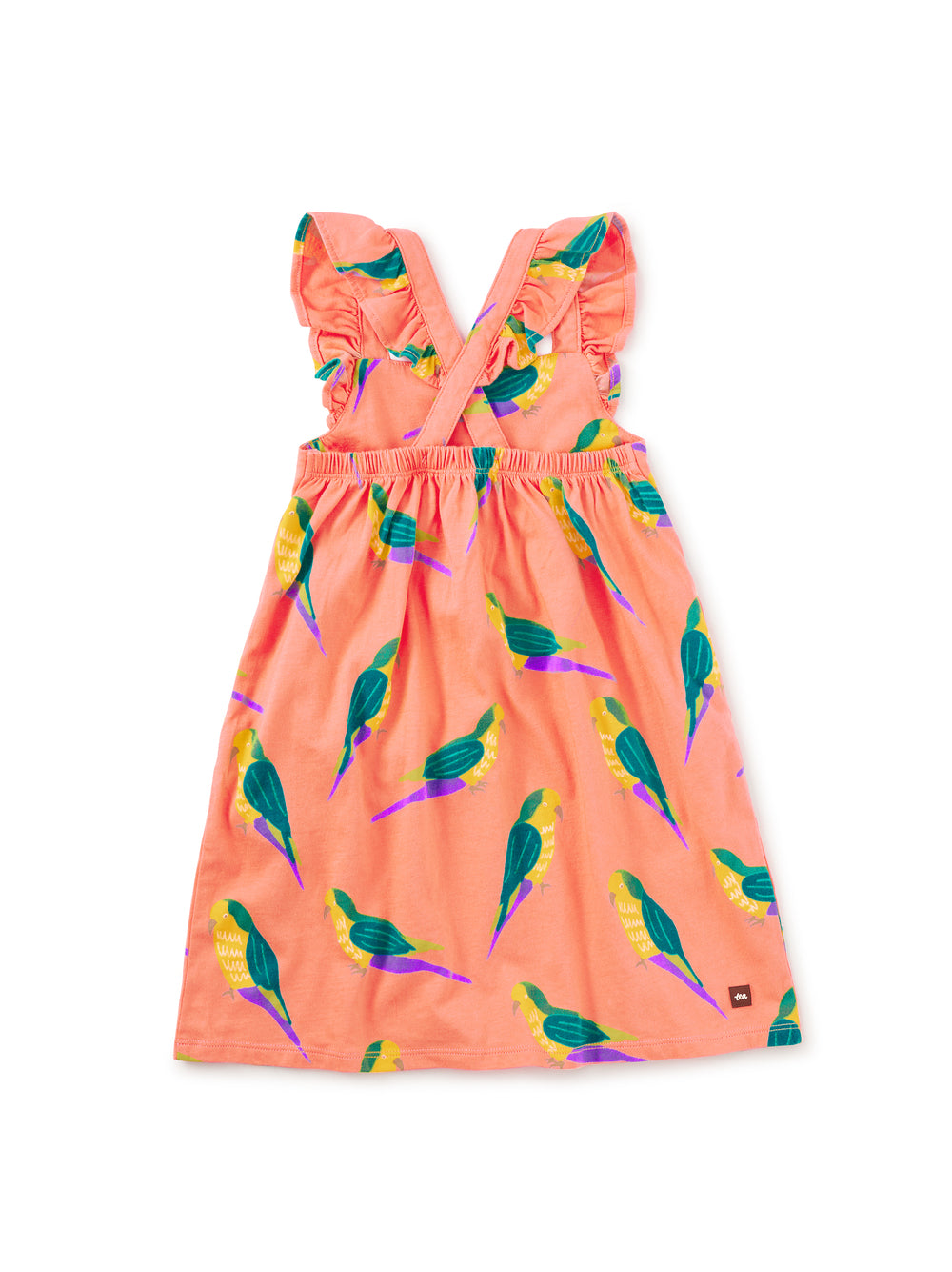 Monk Parakeet Ruffle Strap Dress