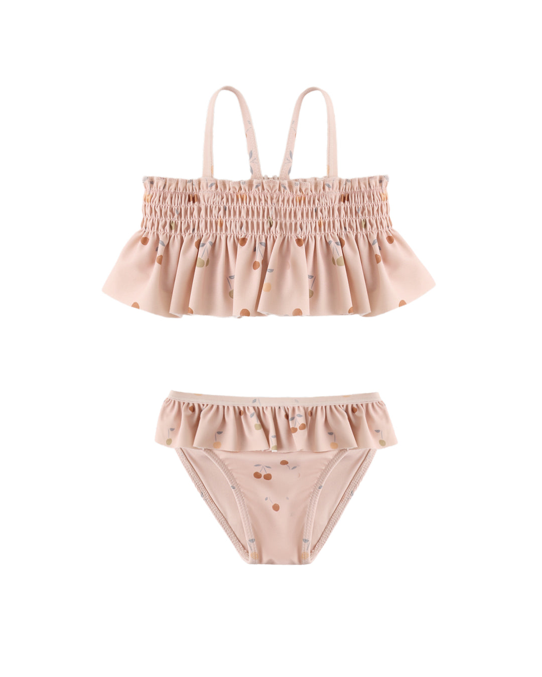 Smocked Ruffle Bikini Cherries
