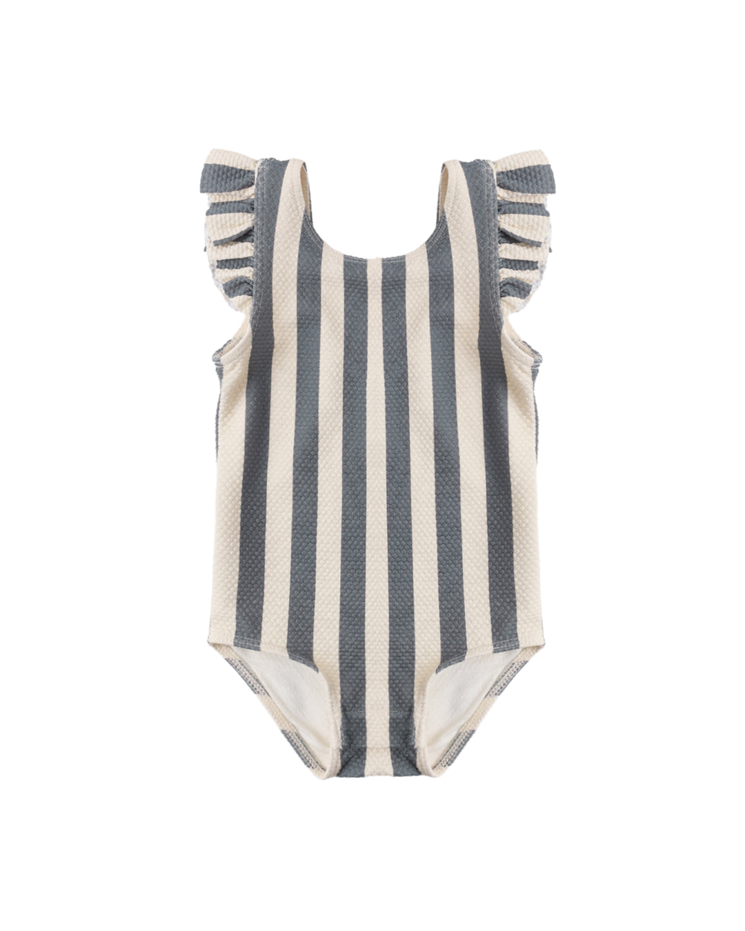 Retro Ocean Stripe Scoop Back Swim