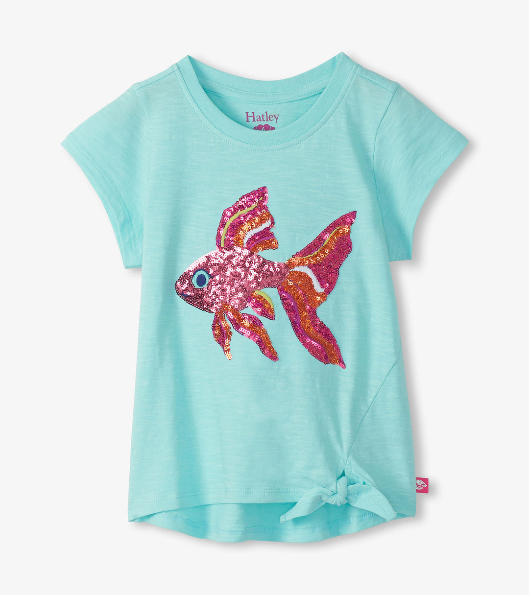 Tropical Fish Tie Front Tee