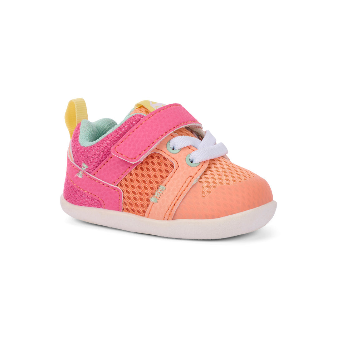 Viento Mini Peach/Hot Pink First Walker Sneaker