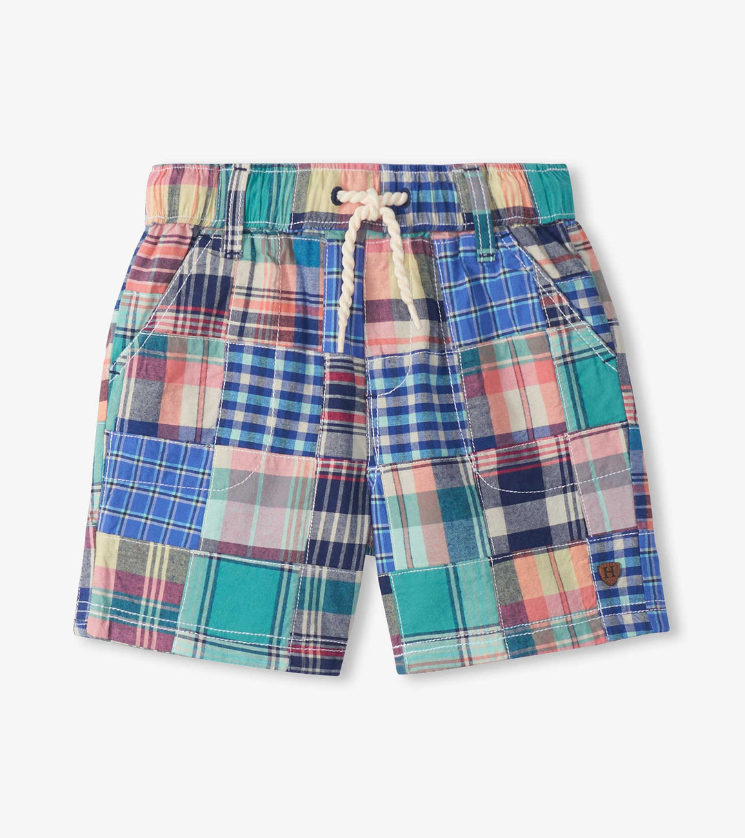 Vintage Summer Madras Woven Shorts