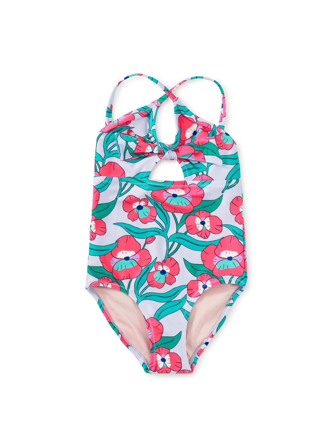Nouveau Poppy Cut Out One Piece Swimsuit