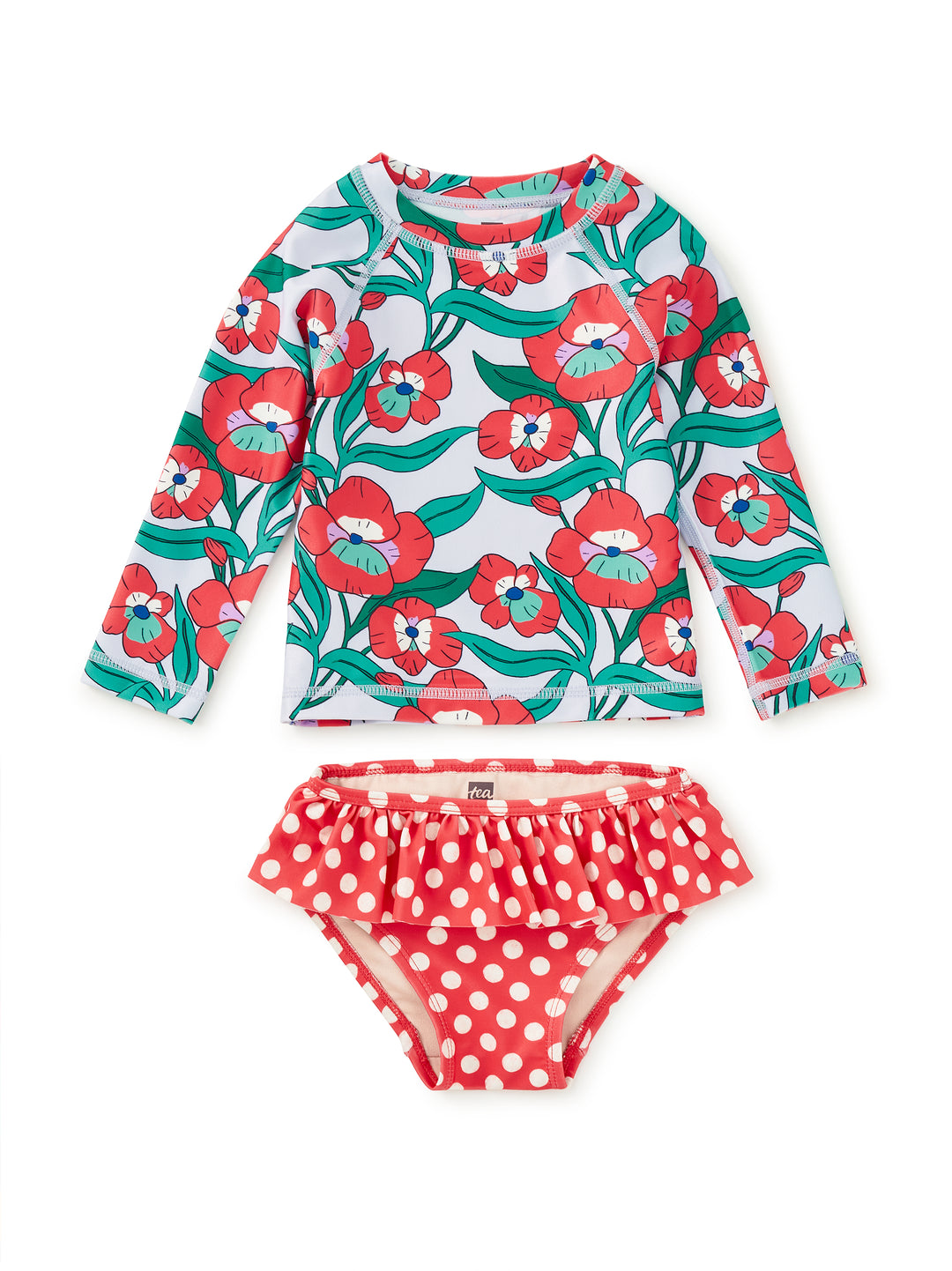 Nouveau Poppy Rash Guard Baby Swim Set