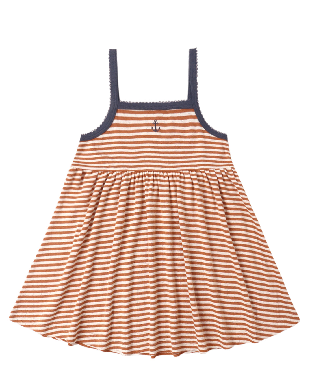 Lea Dress Poppy Stripe