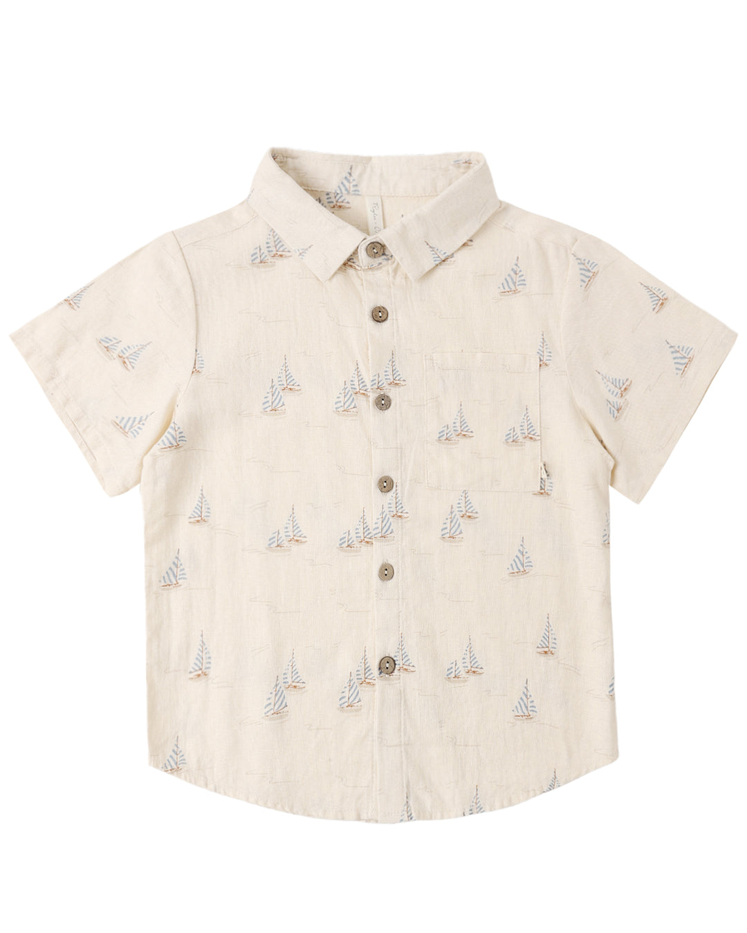 Collared Short Sleeve Shirt Sail