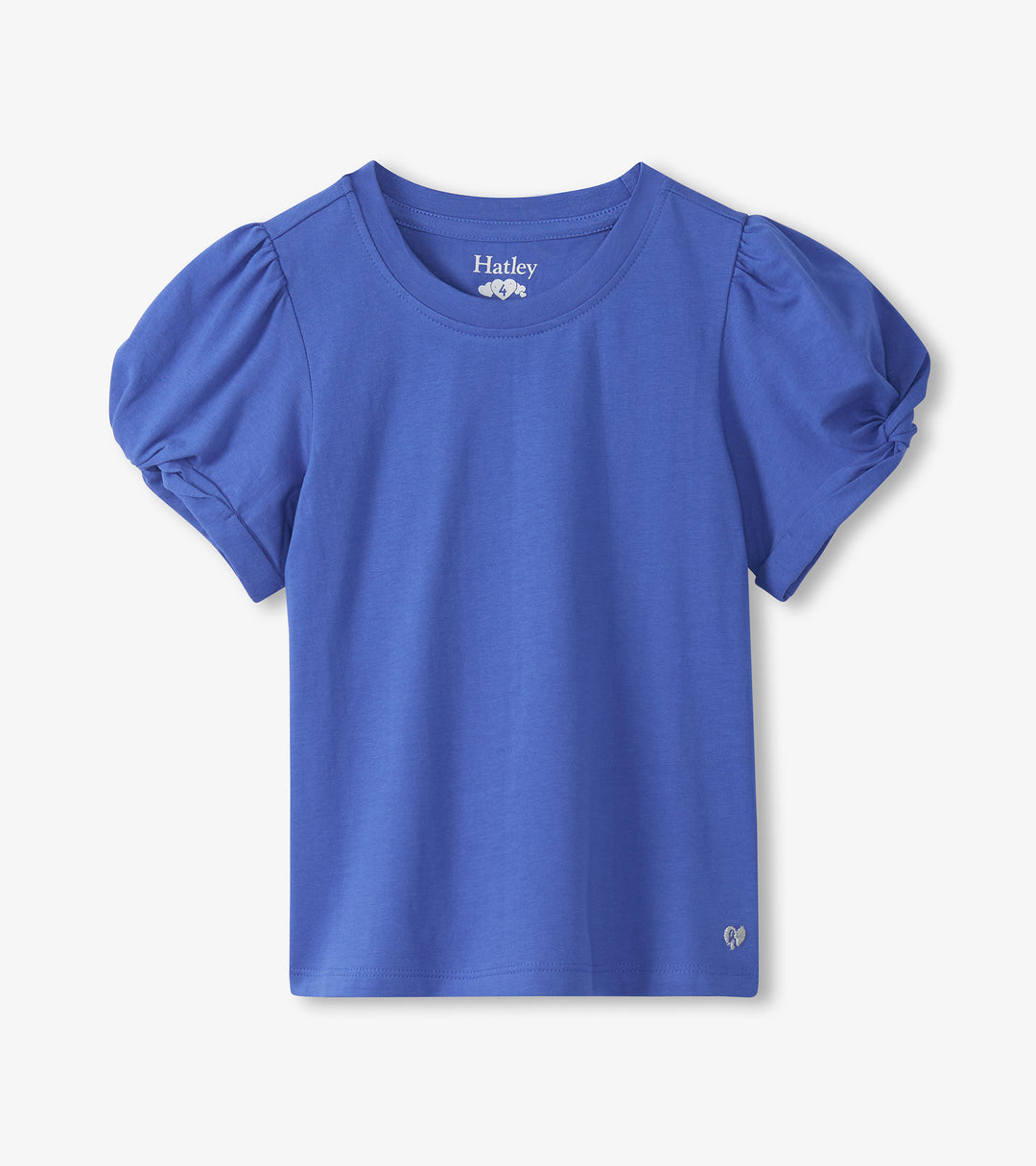 Amparo blue twisted sleeve tee