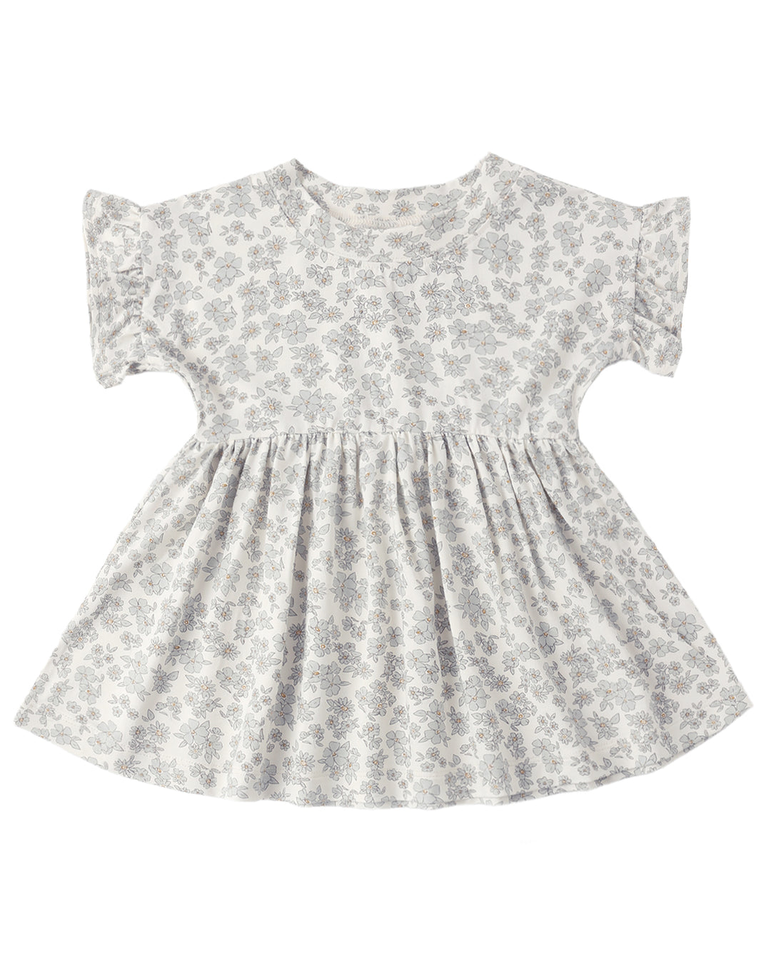Bamboo Babydoll Dress Blue Floral