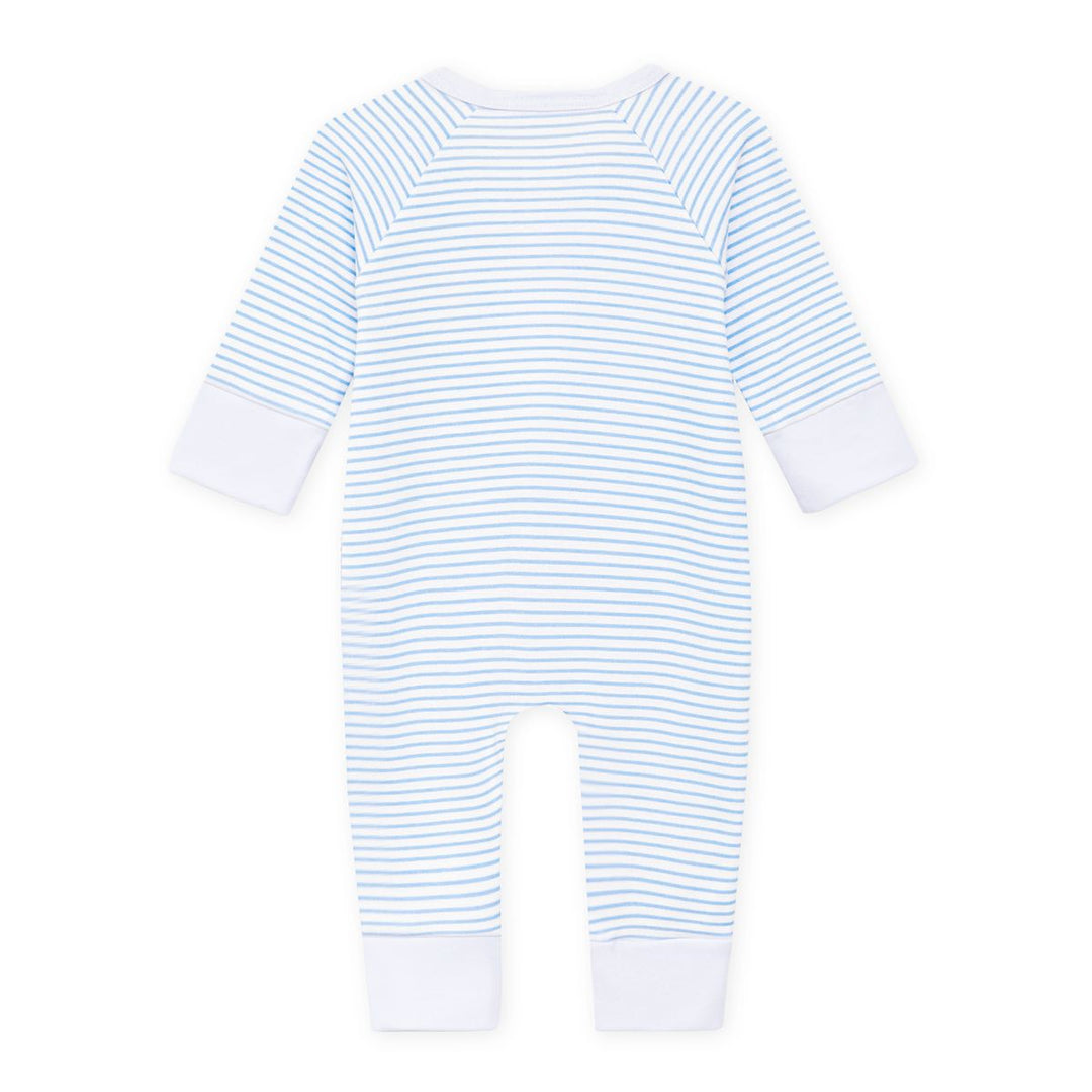 Seabird Shores Applique Light Blue Zip Playsuit