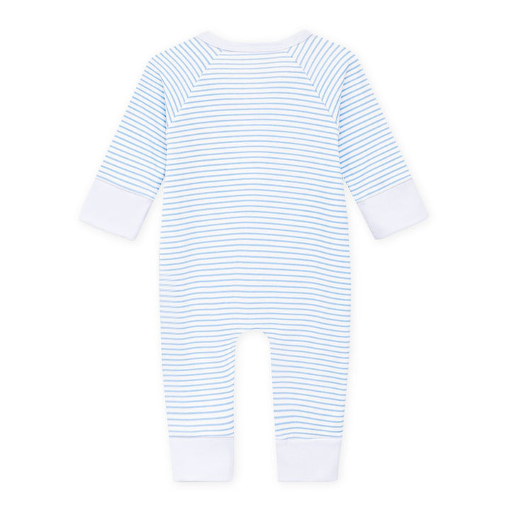 Seabird Shores Applique Light Blue Zip Playsuit