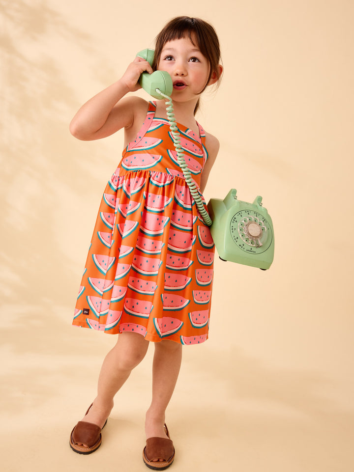 Strappy Sun Dress Watermelon Slices