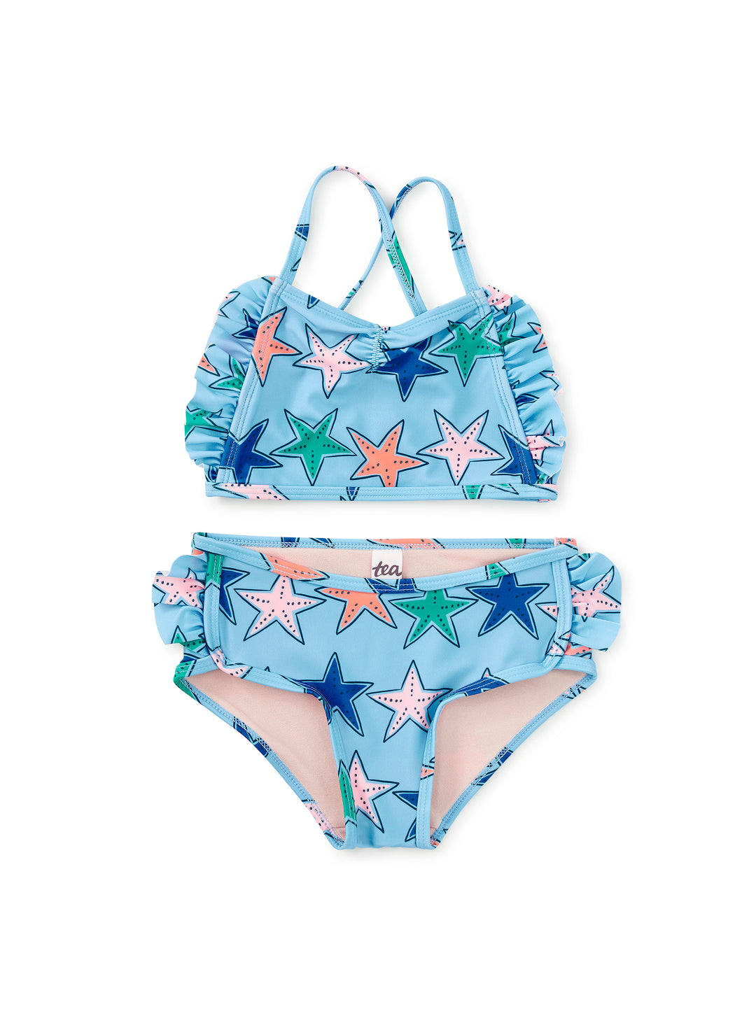 Ruffle Two Piece Swim Set Starfish