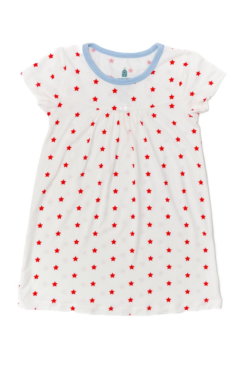 Red Star Bamboo Nightdress